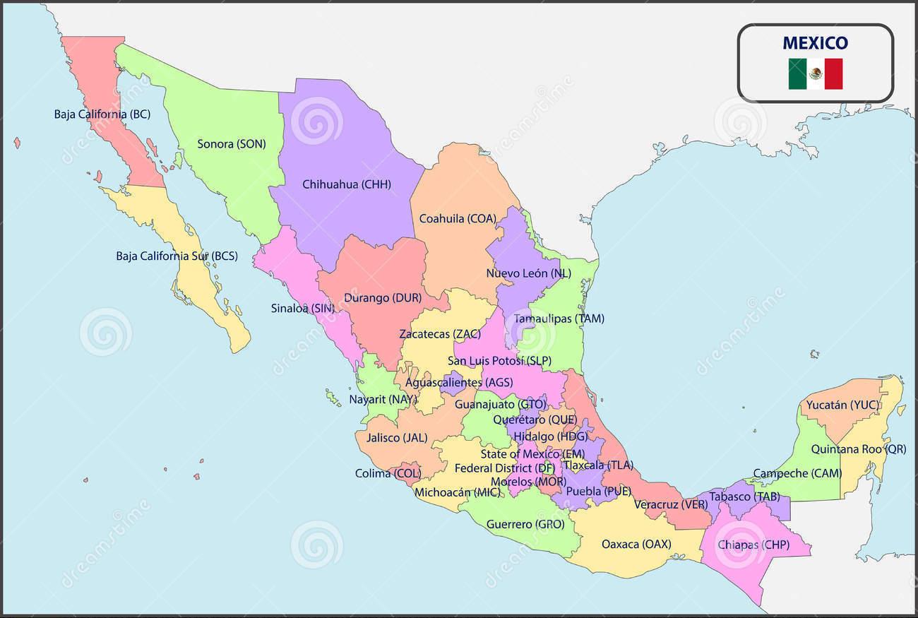 Mexico Map Regions
