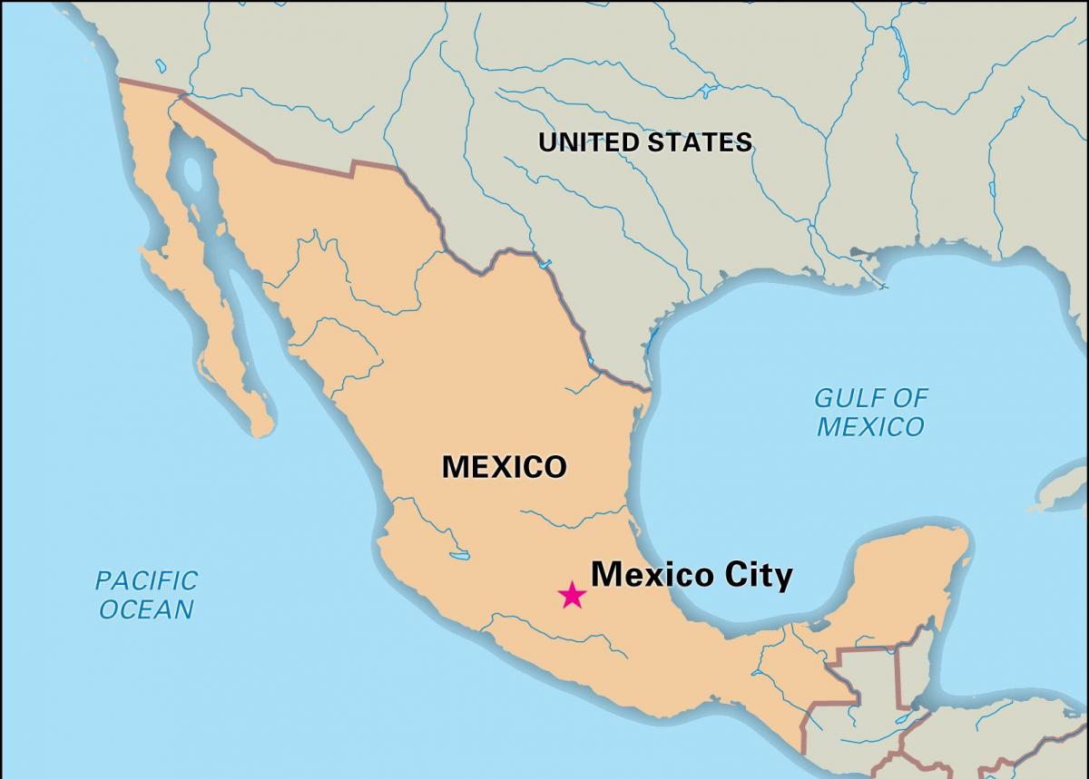 Mexico capital map