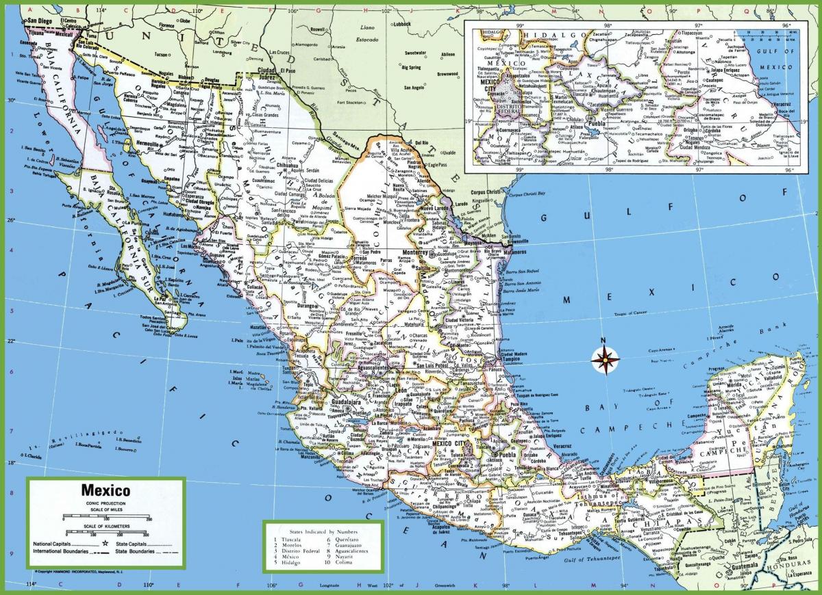 Mexico city map