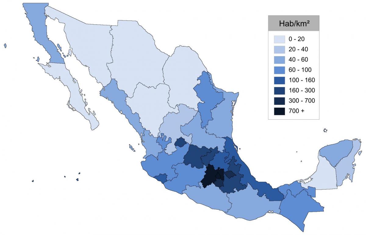 Mexico density map